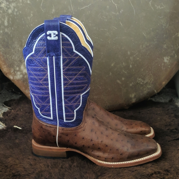 CINCH Edge CEW508 Coronado Collection ostrich cowgirl western boots sz 10.5 new - Picture 5 of 16